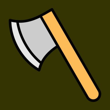 Balta simgesi, vektör illüstrasyonu basit tasarım