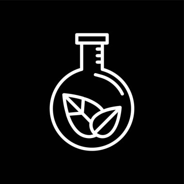 Bilim simgesi, vektör illüstrasyonu basit tasarım