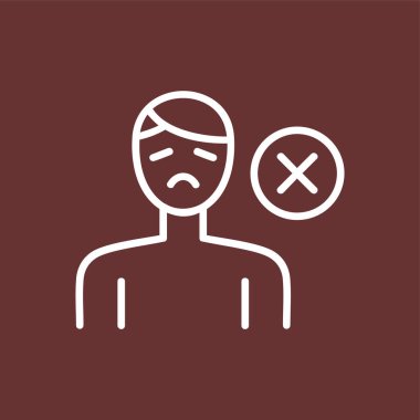 Appitit simgesi eksikliği, vektör illüstrasyonu basit tasarım