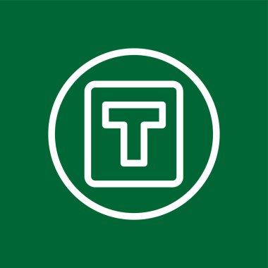 metin simgesi, vektör illüstrasyonu basit tasarım