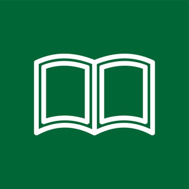 kitap simgesi, vektör illüstrasyonu basit tasarım