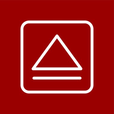 Simge çıkar, vektör illüstrasyonu basit tasarım