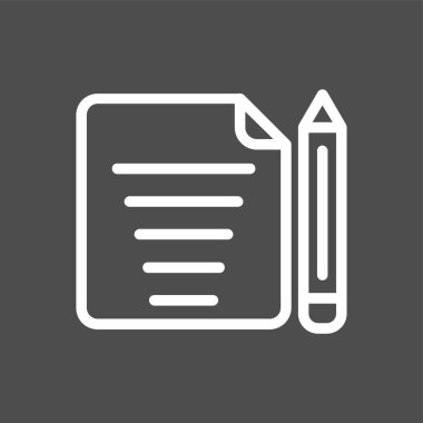 Note icon, vector illustration simple design