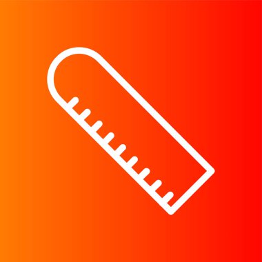Ruler icon, vector illustration simple design