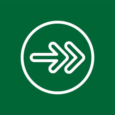 Sonraki simge, vektör illüstrasyonu basit tasarım