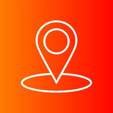 GPS simgesi, vektör illüstrasyonu basit tasarım