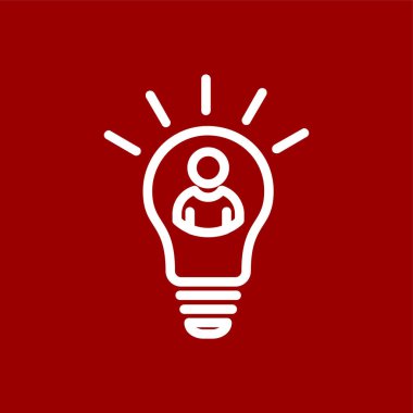 fikir simgesi, vektör illüstrasyonu basit tasarım