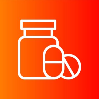 ilaç simgesi, vektör illüstrasyonu basit tasarım