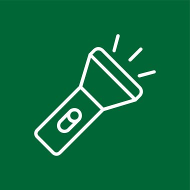 Meşale simgesi, vektör illüstrasyonu basit tasarım