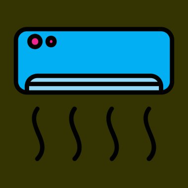 Hava Durumu simgesi, vektör illüstrasyonu basit tasarım