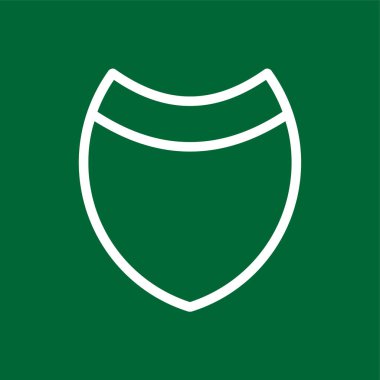 kalkan simgesi, vektör illüstrasyonu basit tasarım