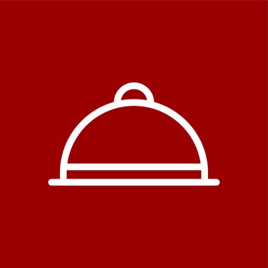 yemek simgesi, vektör illüstrasyonu basit tasarım