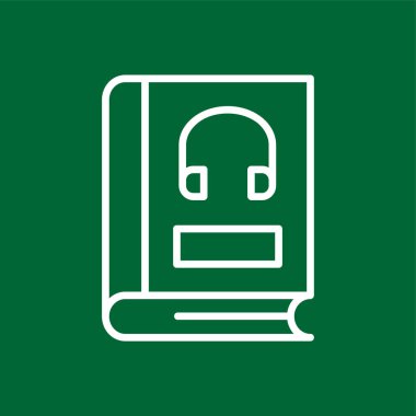 Ses Kitabı simgesi, vektör illüstrasyonu basit tasarım