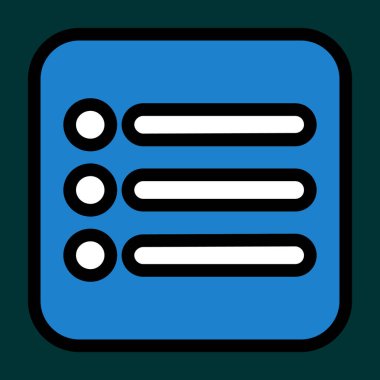 menü simgesi, vektör illüstrasyonu basit tasarım