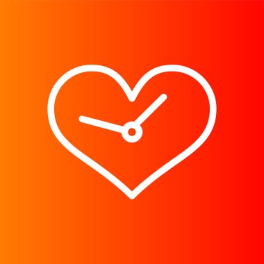 Saat simgesi, vektör illüstrasyonu basit tasarım