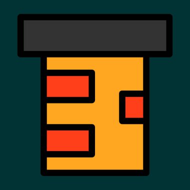 Baca simgesi, vektör illüstrasyonu basit tasarım