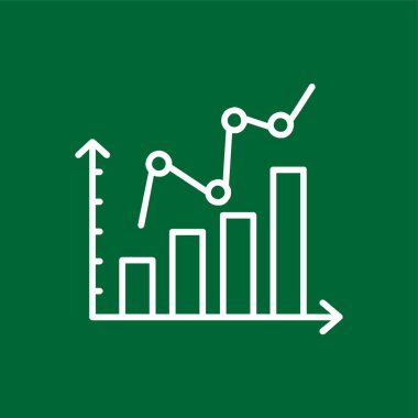 Doldurulmuş Grafik simgesi, vektör illüstrasyonu basit tasarım