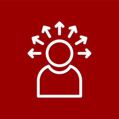 Karar simgesi, vektör illüstrasyonu basit tasarım