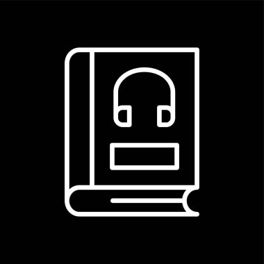 Ses Kitabı simgesi, vektör illüstrasyonu basit tasarım