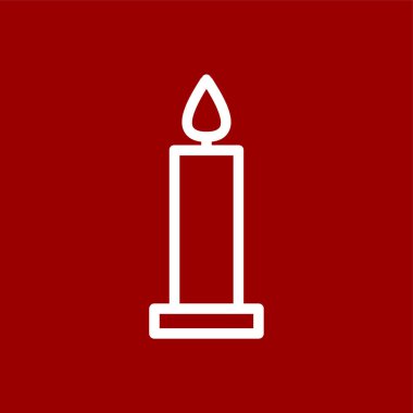 mum simgesi, vektör illüstrasyonu basit tasarım