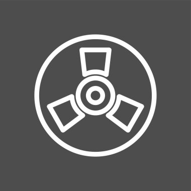 Nuclear icon, vector illustration simple design