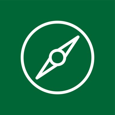 pusula simgesi, vektör illüstrasyonu basit tasarım