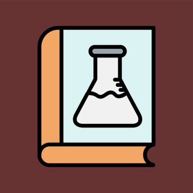 Kimya simgesi, vektör illüstrasyonu basit tasarım