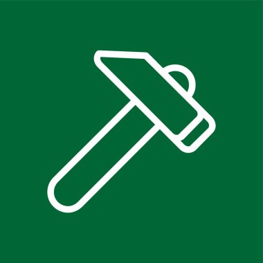 Çekiç simgesi, vektör illüstrasyonu basit tasarım