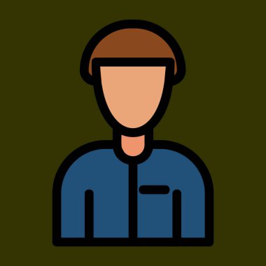 Avatar simgesi, vektör illüstrasyonu basit tasarım