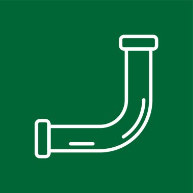 Boru simgesi, vektör illüstrasyonu basit tasarım