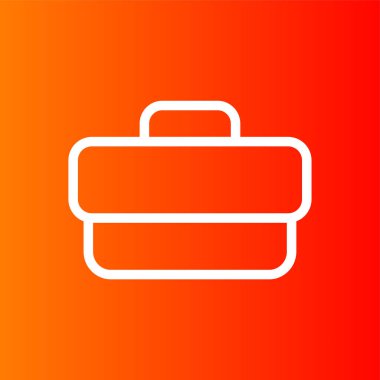 evrak çantası simgesi, vektör illüstrasyonu basit tasarım