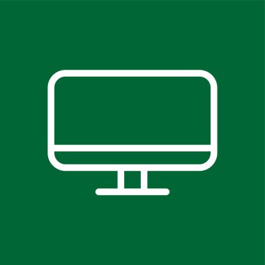 bilgisayar simgesi, vektör illüstrasyonu basit tasarım