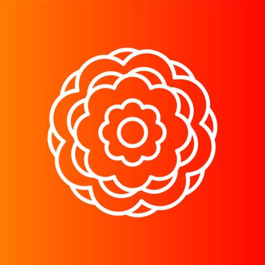 Şakayık simgesi, vektör illüstrasyonu basit tasarım