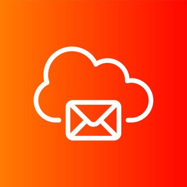 Mail icon, vector illustration simple design