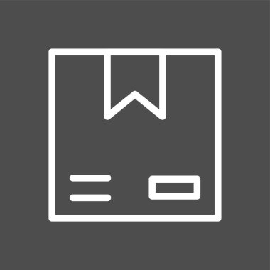 kutu simgesi, vektör illüstrasyonu basit tasarım