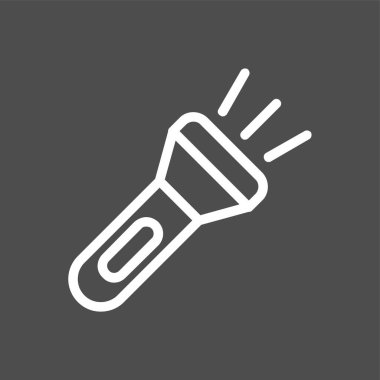 Flah Light simgesi, vektör illüstrasyonu basit tasarım