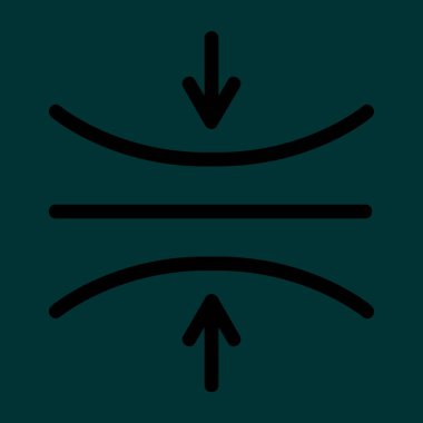 Elastisite simgesi, vektör illüstrasyonu basit tasarım