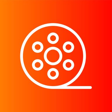 film simgesi, vektör illüstrasyonu basit tasarım