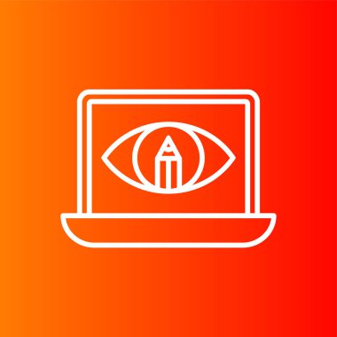 görünüm simgesi, vektör illüstrasyonu basit tasarım