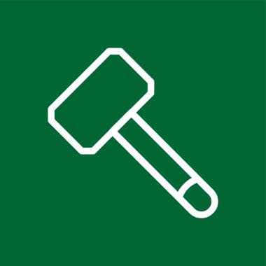 Tokmak simgesi, vektör illüstrasyonu basit tasarım