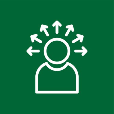 Karar simgesi, vektör illüstrasyonu basit tasarım