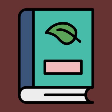 Doğa simgesi, vektör illüstrasyonu basit tasarım