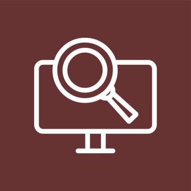 Search icon, vector illustration simple design
