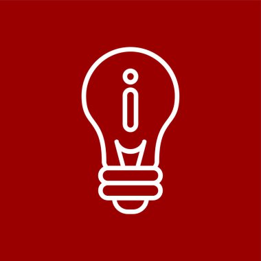 fikir simgesi, vektör illüstrasyonu basit tasarım