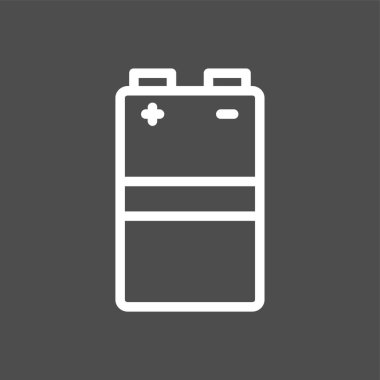 Battery icon, vector illustration simple design