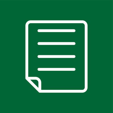 Note icon, vector illustration simple design