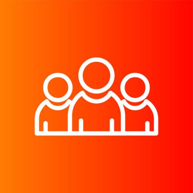 Takım çalışması simgesi, vektör illüstrasyonu basit tasarım