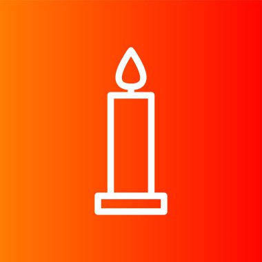 mum simgesi, vektör illüstrasyonu basit tasarım