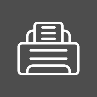 yazıcı simgesi, vektör illüstrasyonu basit tasarım