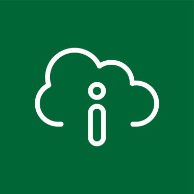 Bilgi simgesi, vektör illüstrasyonu basit tasarım